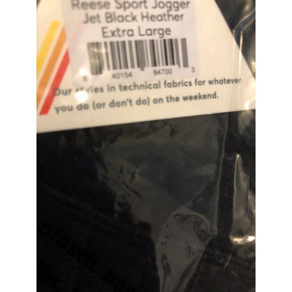 Marine Layer Reese Sport Joggers Gym Workout Pants Jet Black Heather NWT XL - Picture 7 of 7